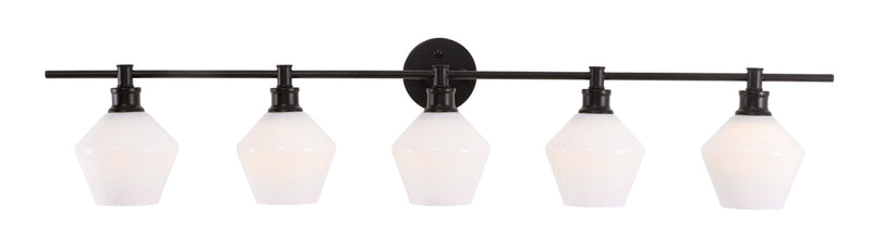 media image for Gene 5 Light Bath Sconces Living District Ld2324Bk 49 282