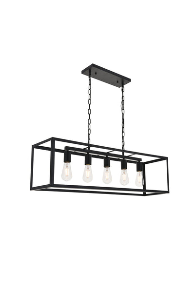 product image for Resolute 5 Light Pendant Living District Ld4061D38Bk 14 97