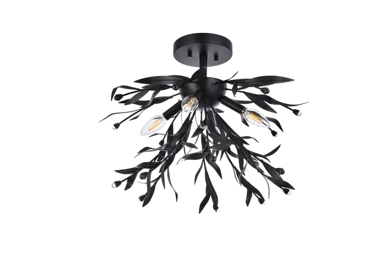 media image for Priscilla 4 Light Flush Mount Living District Ld810F19Bk 31 280