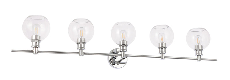 media image for Collier 5 Light Bath Sconces Living District Ld2326Bk 13 283