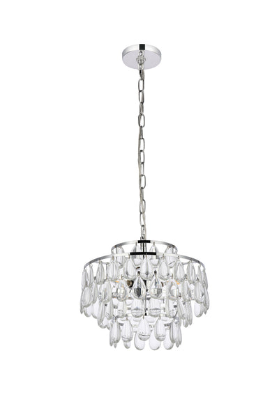 product image for Mila 3 Light Pendant Elegant Lighting 1102D12Bk 51 28