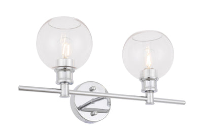 product image for Collier 2 Light Bath Sconces Living District Ld2314Bk 29 16