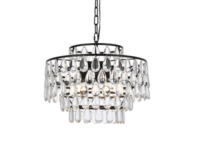 product image for Mila 5 Light Pendant Elegant Lighting 1102D18Bk 7 76