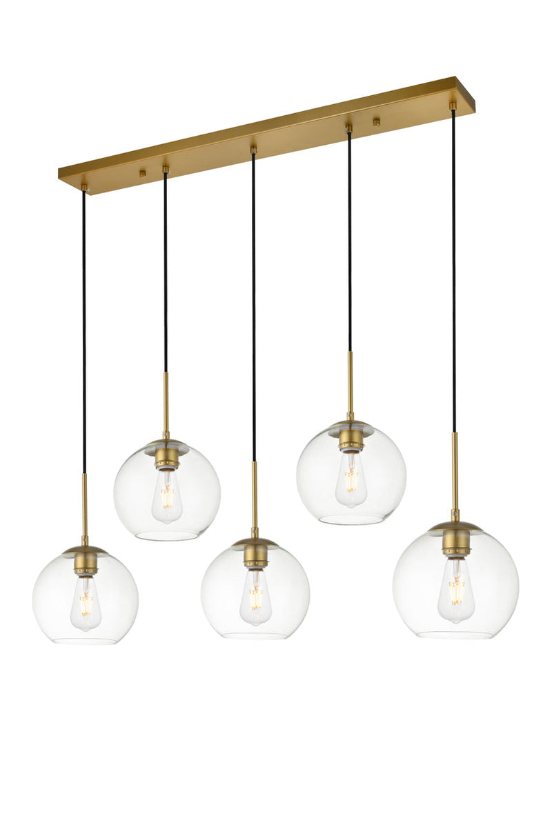 media image for Baxter 5 Light Pendant Living District Ld2226Bk 11 24