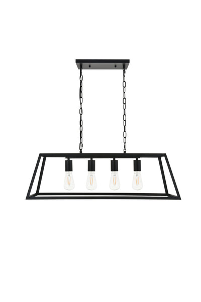 product image for Resolute 4 Light Pendant Living District Ld4061D32Bk 4 81