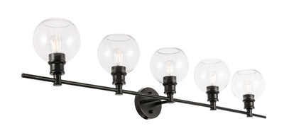 product image for Collier 5 Light Bath Sconces Living District Ld2326Bk 32 94