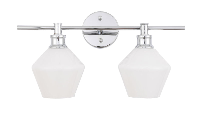 media image for Gene 2 Light Bath Sconces Living District Ld2312Bk 60 215