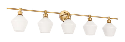 product image for Gene 5 Light Bath Sconces Living District Ld2324Bk 69 7