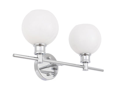 product image for Collier 2 Light Bath Sconces Living District Ld2314Bk 48 34