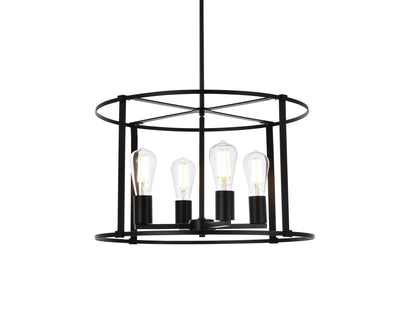 product image for Agnys 4 Light Pendant Living District Ld7057D20Bk 3 21