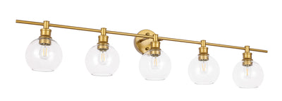 product image for Collier 5 Light Bath Sconces Living District Ld2326Bk 64 54