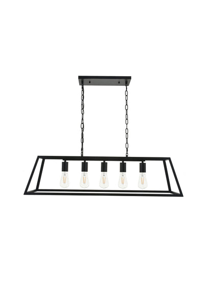 product image for Resolute 5 Light Pendant Living District Ld4061D38Bk 4 18