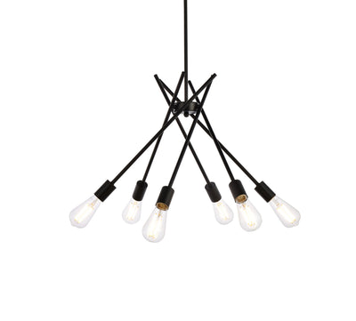 product image for Lucca 6 Light Pendant Living District Ld640D23Bk 4 39