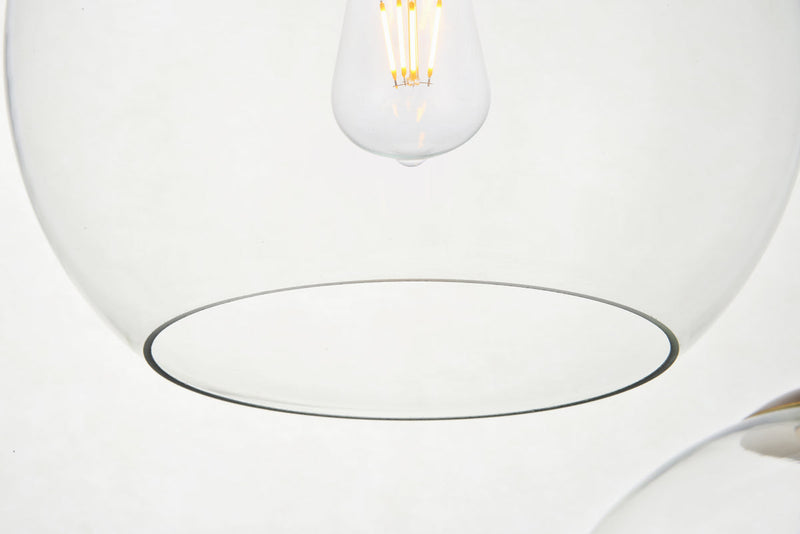 media image for Baxter 3 Light Pendant Living District Ld2208Bk 58 217