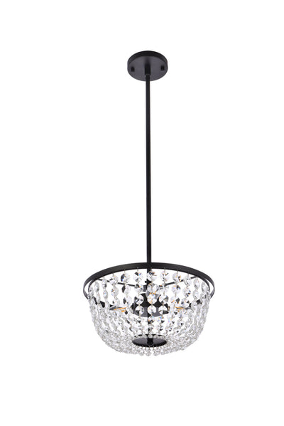 product image for Gianna 3 Light Pendant Elegant Lighting 1114D10Bk 34 78