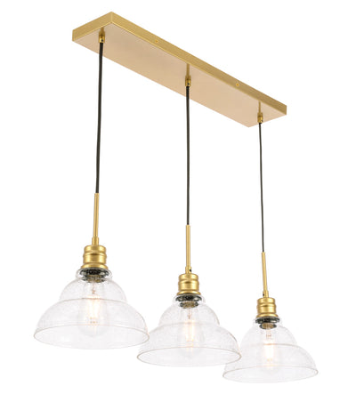 product image for Clive 3 Light Pendant Living District Ld6222Bk 17 64