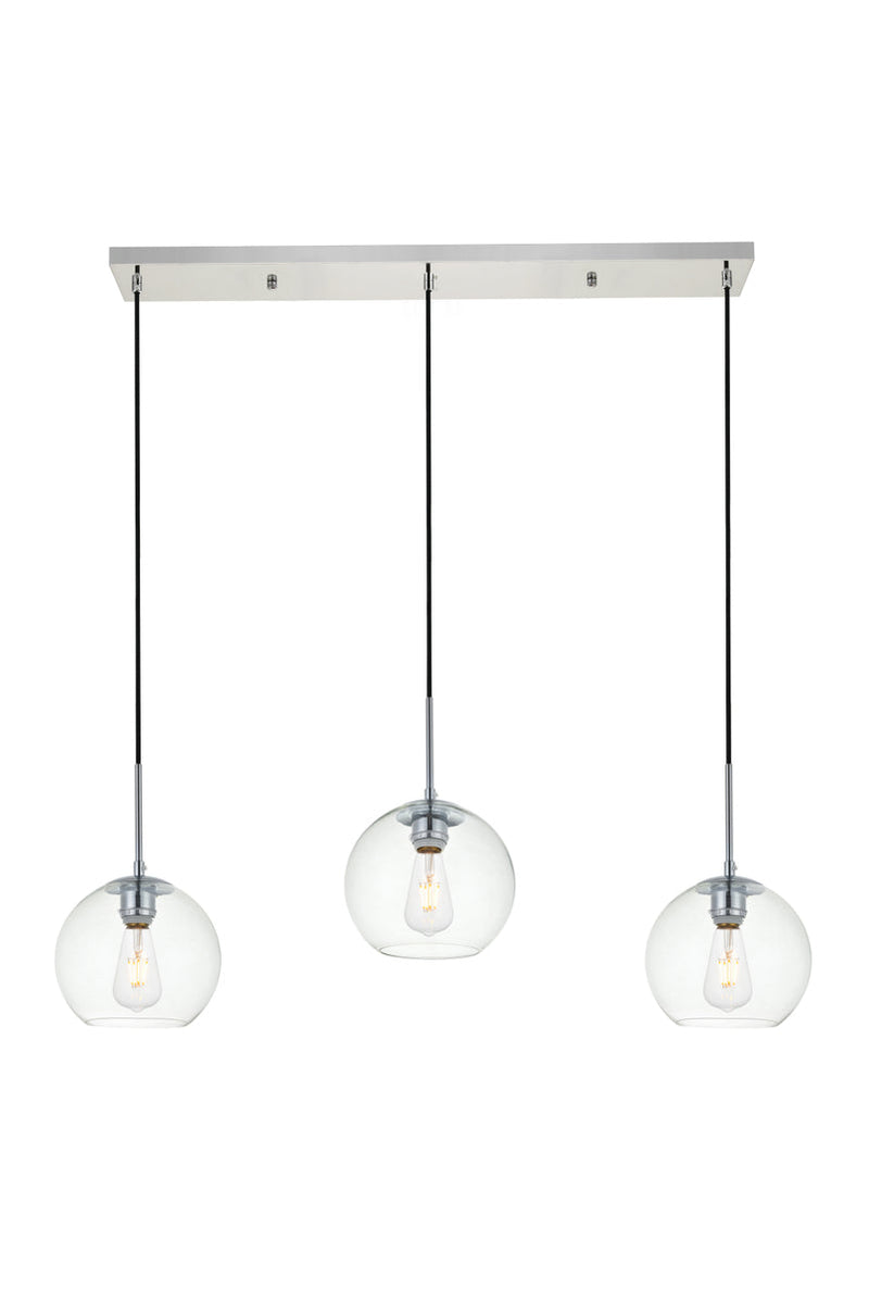 media image for Baxter 3 Light Pendant Living District Ld2208Bk 16 243