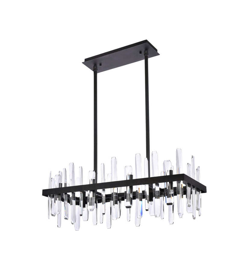 media image for Serena 16 Light Chandelier Elegant Lighting 2200G30Bk 46 267