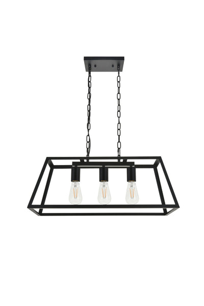 product image for Resolute 3 Light Pendant Living District Ld4061D25Bk 19 43