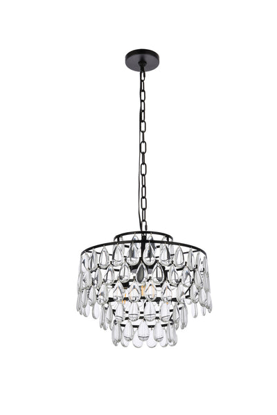 product image for Mila 3 Light Pendant Elegant Lighting 1102D12Bk 52 73