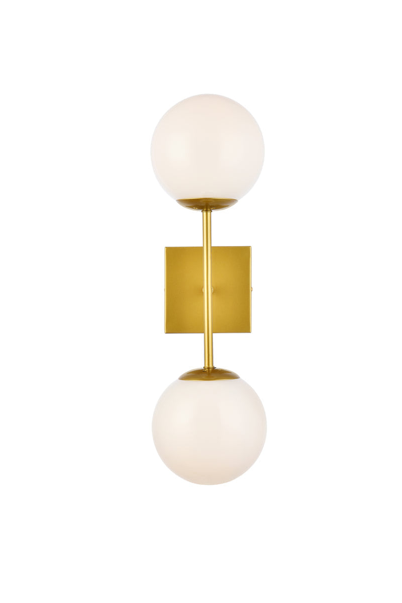 media image for Neri 2 Light Bath Sconces Living District Ld2357Bk 6 227