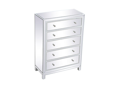 product image for Reflexion Cabinet Tall 5 Drawer Elegant Furniture Lighting Mf72026 29 28