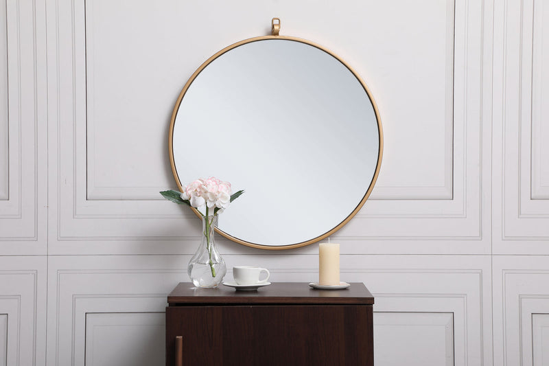 media image for Rowan Vanity Mirror Elegant Decor Mr4718Bk 56 23