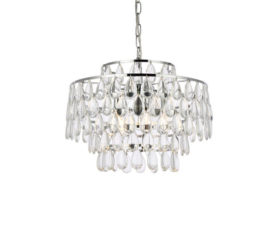 product image for Mila 5 Light Pendant Elegant Lighting 1102D18Bk 9 84