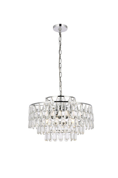 product image for Mila 5 Light Pendant Elegant Lighting 1102D18Bk 6 8