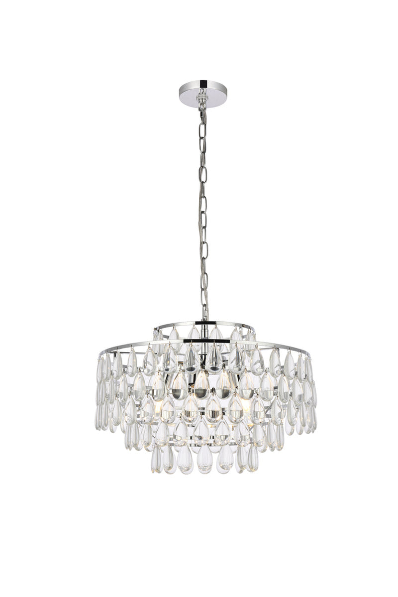 media image for Mila 5 Light Pendant Elegant Lighting 1102D18Bk 6 275