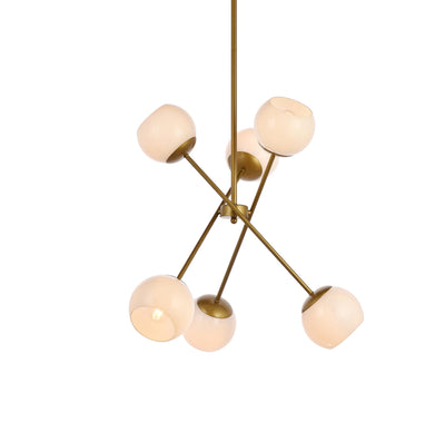 product image for Axl 6 Light Pendant Living District Ld656D24Bk 12 74