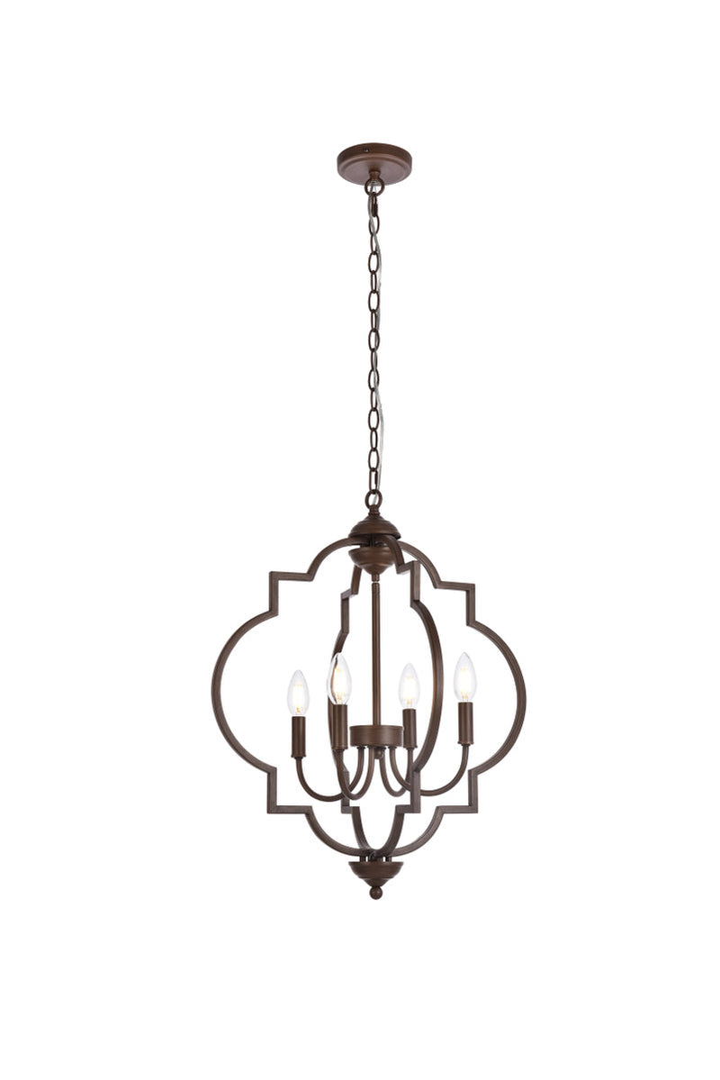 media image for Sandara 4 Light Pendant Living District Ld7064D16Bk 6 228