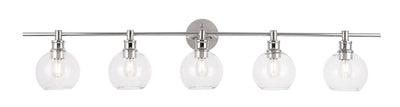 product image for Collier 5 Light Bath Sconces Living District Ld2326Bk 48 36