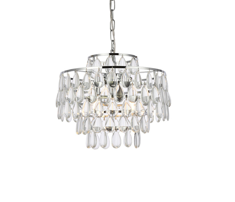 media image for Mila 3 Light Pendant Elegant Lighting 1102D12Bk 18 26