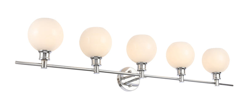 media image for Collier 5 Light Bath Sconces Living District Ld2326Bk 25 268