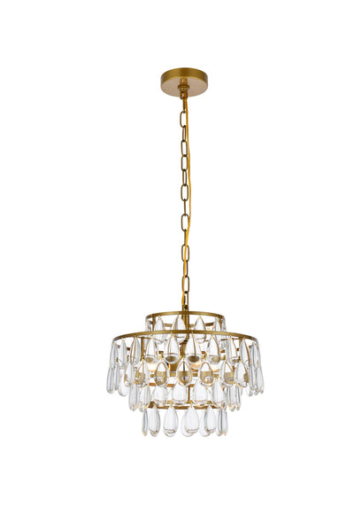 product image for Mila 3 Light Pendant Elegant Lighting 1102D12Bk 5 10