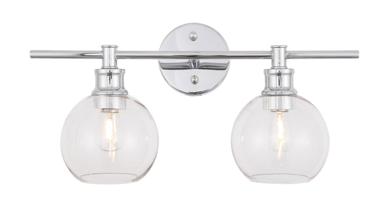 media image for Collier 2 Light Bath Sconces Living District Ld2314Bk 53 268