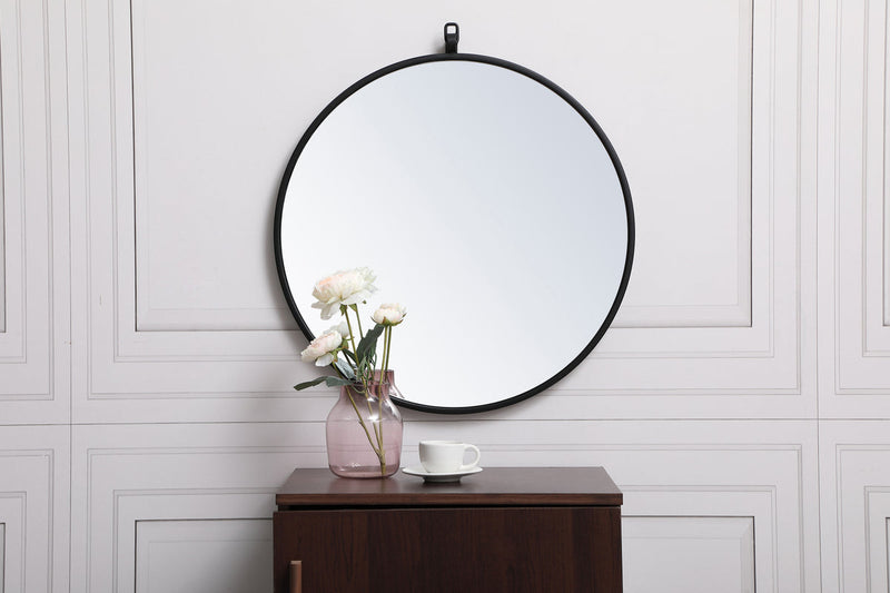 media image for Rowan Vanity Mirror Elegant Decor Mr4718Bk 55 282