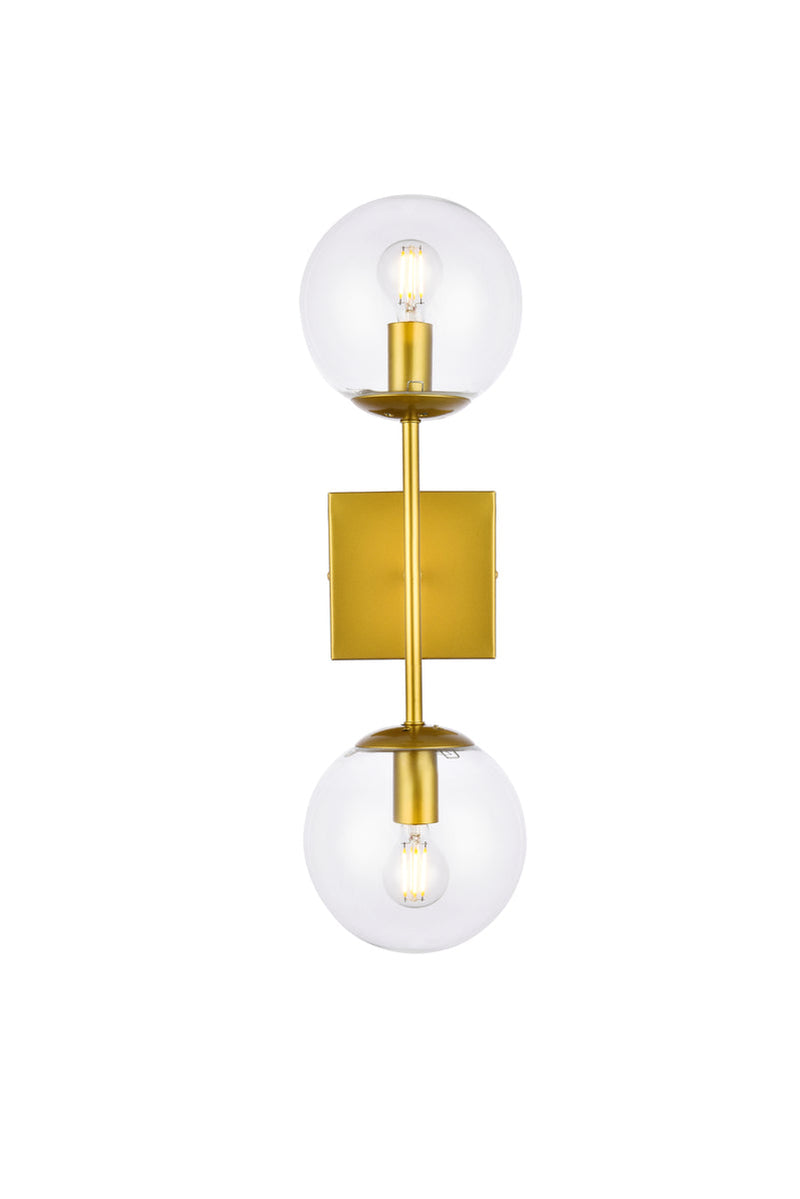 media image for Neri 2 Light Bath Sconces Living District Ld2357Bk 5 220