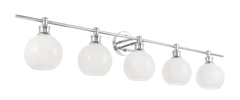 media image for Collier 5 Light Bath Sconces Living District Ld2326Bk 79 23