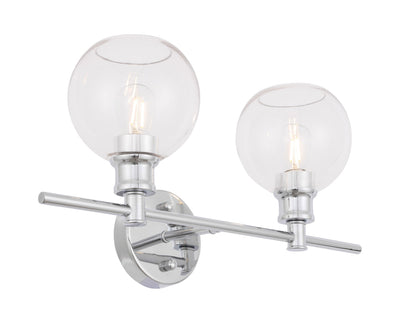 product image for Collier 2 Light Bath Sconces Living District Ld2314Bk 41 56