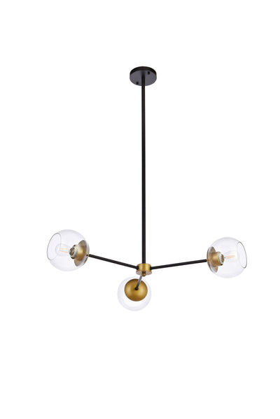 product image for Briggs 3 Light Pendant Living District Ld646D32Bk 32 61