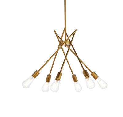 product image for Lucca 6 Light Pendant Living District Ld640D23Bk 6 86