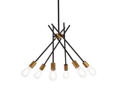 product image for Lucca 6 Light Pendant Living District Ld640D23Bk 5 81