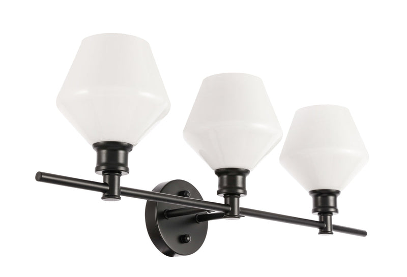 media image for Gene 3 Light Bath Sconces Living District Ld2316Bk 44 256