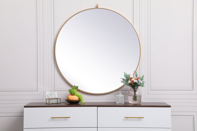 media image for Rowan Vanity Mirror Elegant Decor Mr4718Bk 59 286