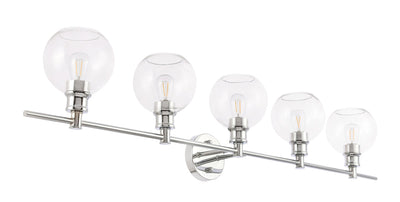 product image for Collier 5 Light Bath Sconces Living District Ld2326Bk 42 60