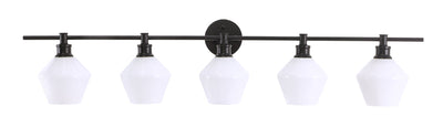 product image for Gene 5 Light Bath Sconces Living District Ld2324Bk 55 89