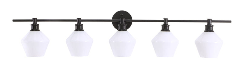 media image for Gene 5 Light Bath Sconces Living District Ld2324Bk 55 27