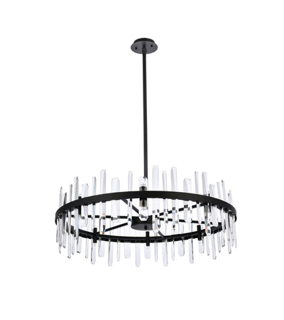 product image for Serena 16 Light Chandelier Elegant Lighting 2200G30Bk 52 63